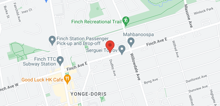 map of 86 FINCH  AVE E